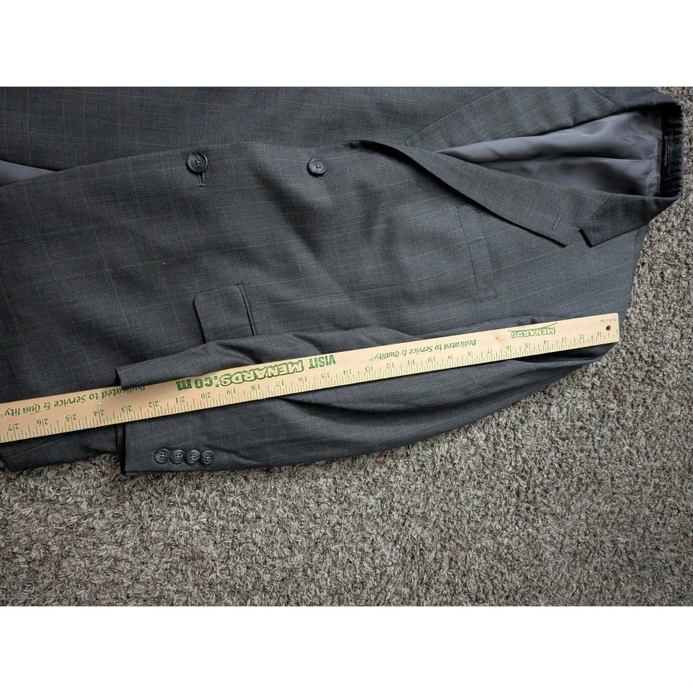 Austin Reed London Blazer Gray Windowpane‎ USA Made 42 Short